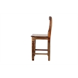 Hawthorne Collections Sante Fe Sheesham Wood Counter Chair in Brown (Set of 2)