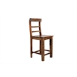 Hawthorne Collections Sante Fe Sheesham Wood Counter Chair in Brown (Set of 2)