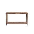 Hawthorne Collections Solid Sheesham Wood Brown Console Table Rectangular Natural Honey Finish 50