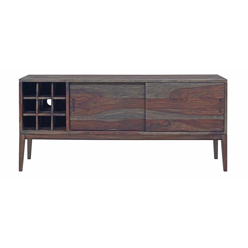 Hawthorne Collections Fall River Solid Sheesham Wood Sideboard - Brown