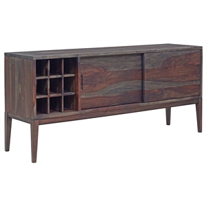 Hawthorne Collections Fall River Solid Sheesham Wood Sideboard - Brown