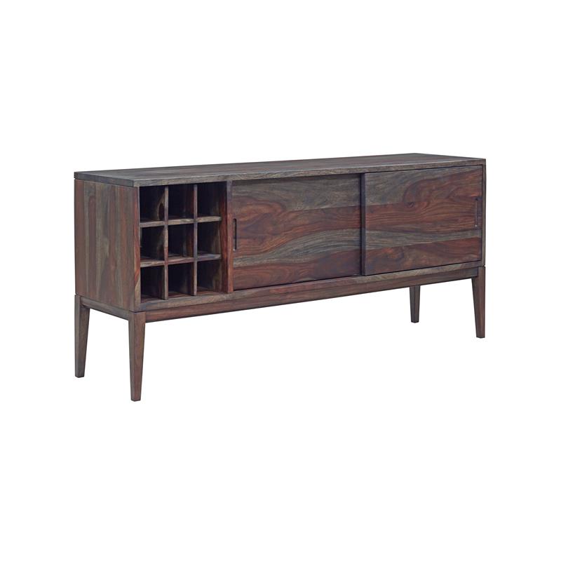 Hawthorne Collections Fall River Solid Sheesham Wood Sideboard - Brown