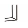 Hawthorne Collections Marble Pavia C Table with Metal Frame in White (Set of 2)