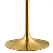 Hawthorne Collections Faux Marble Gold Dining Table Round Scratch Resistant 39.5