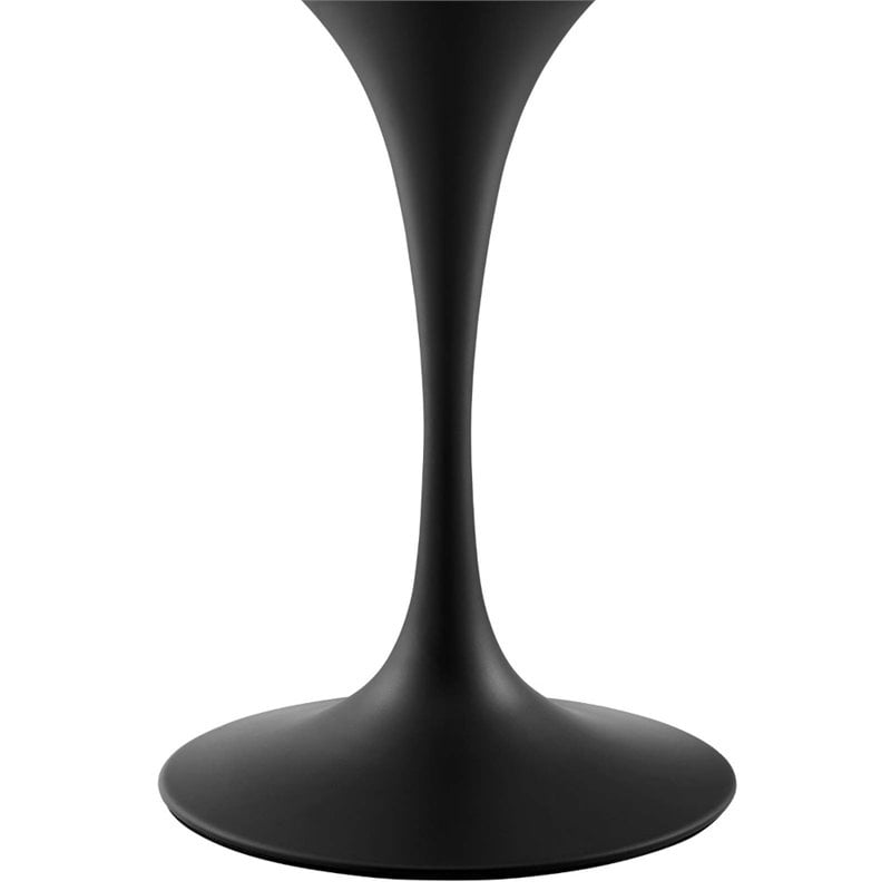 Hawthorne Collections Veneer and MDF Black Walnut Dining Table Oval Chip-Resistant 48