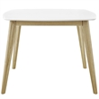 Hawthorne Collections Square Modern Wood Dining Table w/ Laminate Top in White