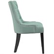 Hawthorne Collections 20.5'' Modern Fabric Dining Side Chair in Laguna Green