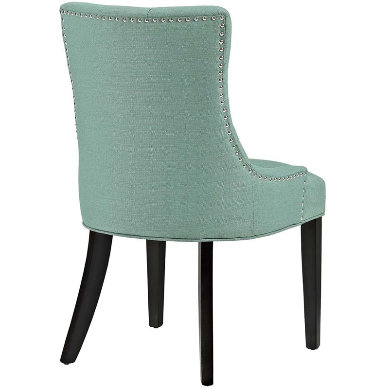 Hawthorne Collections 20.5'' Modern Fabric Dining Side Chair in Laguna Green