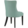 Hawthorne Collections 20.5'' Modern Fabric Dining Side Chair in Laguna Green