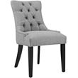 Hawthorne Collections 20.5'' Modern Fabric Dining Side Chair in Light Gray