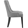 Hawthorne Collections 20.5'' Modern Fabric Dining Side Chair in Light Gray