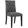 Hawthorne Collections Fabric Upholstered Dining Side Chair in Gray