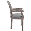 Hawthorne Collections Upholstered Dining Arm Chair in Light Gray