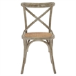Hawthorne Collections Coated Elm Wood Gray Dining Side Chair Modern Design 34.5