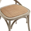 Hawthorne Collections Coated Elm Wood Gray Dining Side Chair Modern Design 34.5
