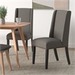 Hawthorne Collections Dining Chair in Granite (Set of 2)