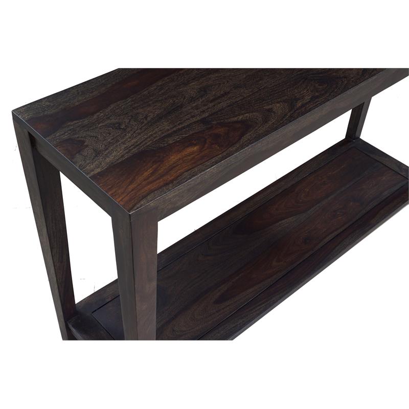Hawthorne Collections Fall River Solid Sheesham Wood Console Table - Brown