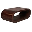 Hawthorne Collections Ellipse Solid Acacia Wood Coffee Table - Gray