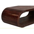 Hawthorne Collections Ellipse Solid Acacia Wood Coffee Table - Gray