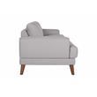 Hawthorne Collections Anzio Top Quality Leather Sofa - Cream
