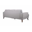 Hawthorne Collections Anzio Top Quality Leather Sofa - Cream