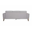 Hawthorne Collections Anzio Top Quality Leather Sofa - Cream