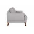 Hawthorne Collections Anzio Top Quality Leather Loveseat - Cream