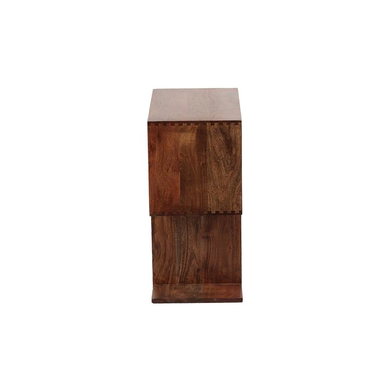 Hawthorne Collections Portola Solid Acacia Wood Bookcase - Brown