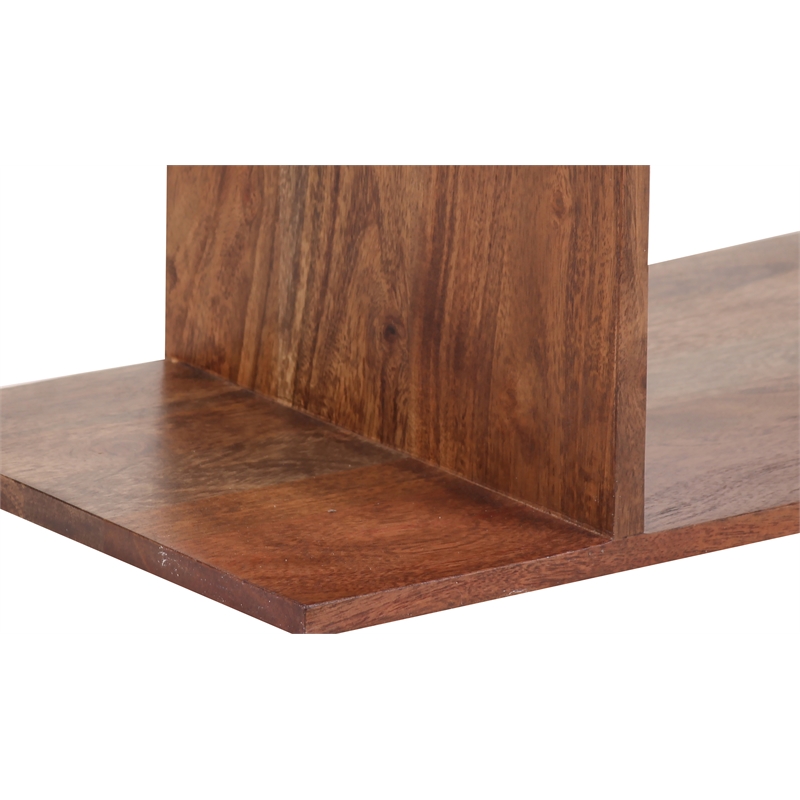 Hawthorne Collections Portola Solid Acacia Wood Bookcase - Brown