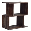 Hawthorne Collections Solid Sheesham Wood Gray Bookcase Rectangular 24