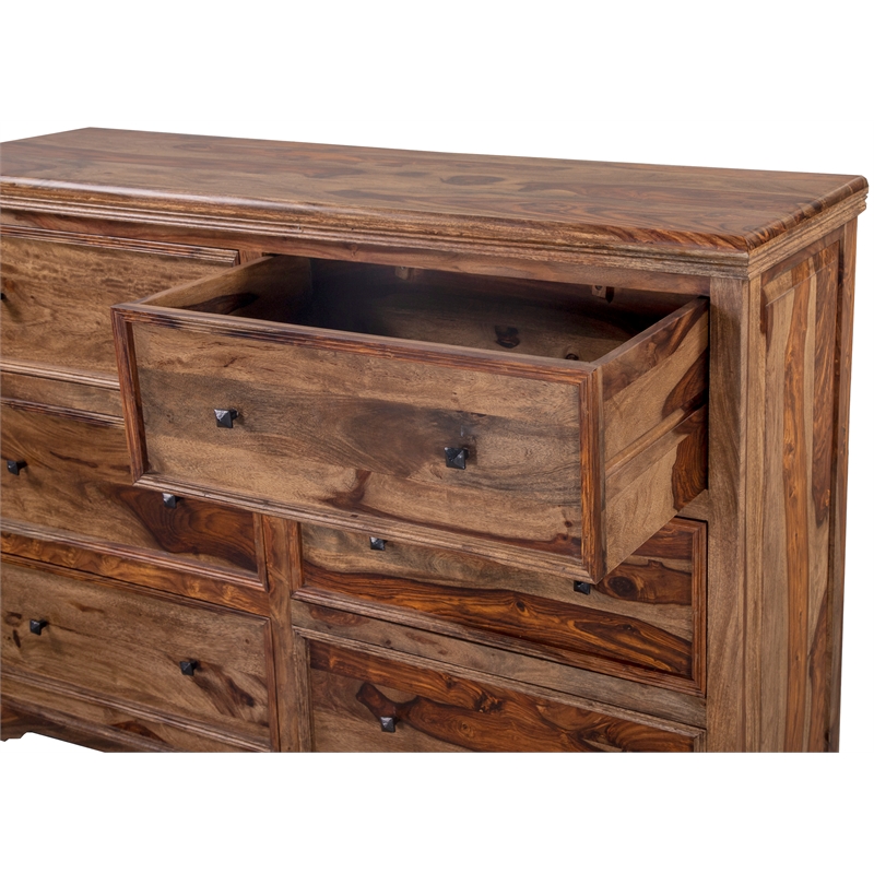 Hawthorne Collections Sante Fe Solid Sheesham Wood Dresser - Brown