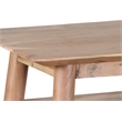 Hawthorne Collections Portola Solid Acacia Wood Console Table in Natural