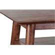 Hawthorne Collections Solid Acacia Wood Brown Console Table Rectangular 46