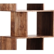 Hawthorne Collections Solid Acacia Wood Brown Bookcase Rectangular 47