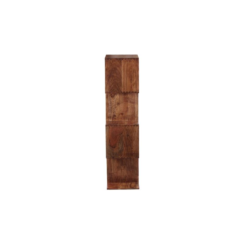 Hawthorne Collections Solid Acacia Wood Brown Bookcase Rectangular 47