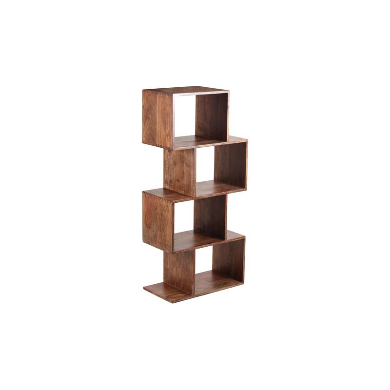 Hawthorne Collections Solid Acacia Wood Brown Bookcase Rectangular 47