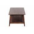 Hawthorne Collections Solid Acacia Wood Brown Coffee Table Rectangular 48