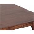 Hawthorne Collections Solid Acacia Wood Brown Coffee Table Rectangular 48