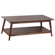 Hawthorne Collections Solid Acacia Wood Brown Coffee Table Rectangular 48