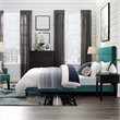 Hawthorne Collections Modern Button Tufted Fabric Twin Platform Bed in Green
