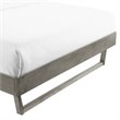 Hawthorne Collections Wood Full Platform Bed Frame with Supporting Legs in Gray
