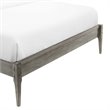 Hawthorne Collections Modern Wood Queen Platform Bed Frame in Gray