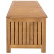 Hawthorne Collections Storage Eucalyptus Wood Outdoor Cushion Box - Teak Natural