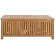 Hawthorne Collections Storage Eucalyptus Wood Outdoor Cushion Box - Teak Natural