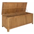 Hawthorne Collections Storage Eucalyptus Wood Outdoor Cushion Box - Teak Natural
