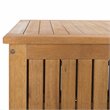 Hawthorne Collections Storage Eucalyptus Wood Outdoor Cushion Box - Teak Natural