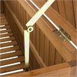 Hawthorne Collections Storage Eucalyptus Wood Outdoor Cushion Box - Teak Natural