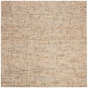 Hawthorne Collections 10'-0&quot x 10'-0&quot Square Wool Hand Tufted Rug in Gold / Blue