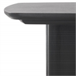 Hawthorne Collections Contemporary Wood Coffee Table in Black