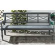 Hawthorne Collections Contemporary Classic Garden Bench in Ash Gray